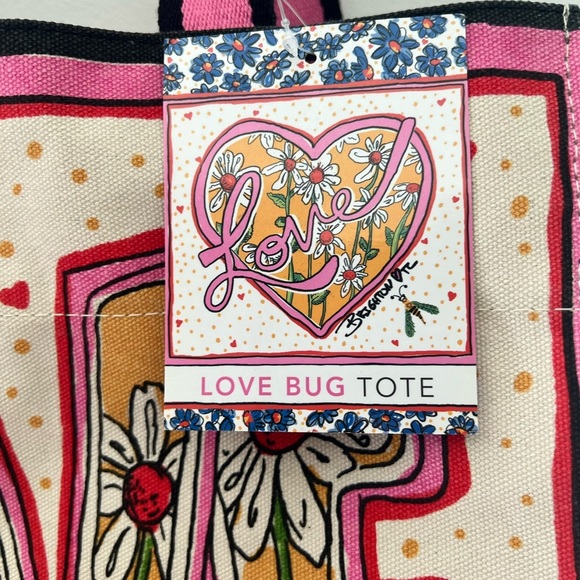 Brighton Pink and Gold Tote Bag with Love Design - Picture 7 of 13